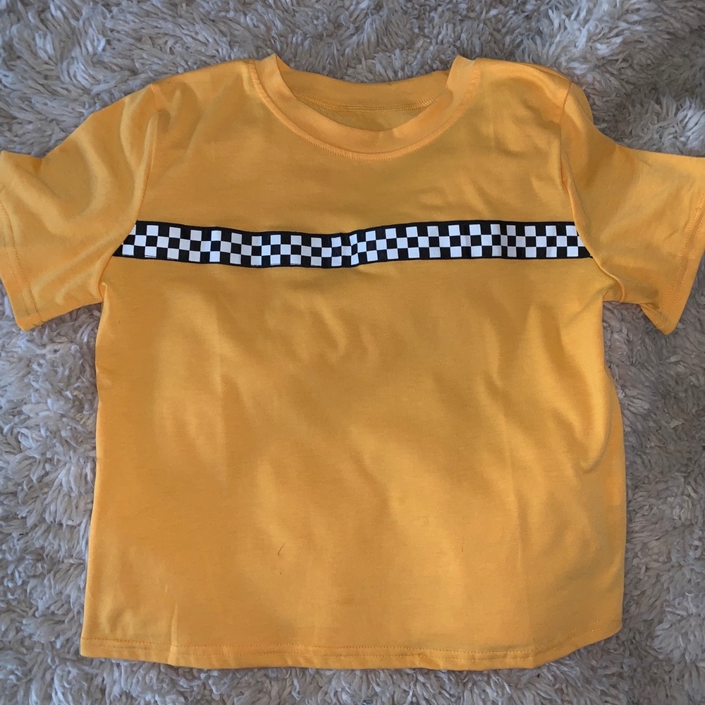 TRENDY YELLOW CHECKERED SHIRT!